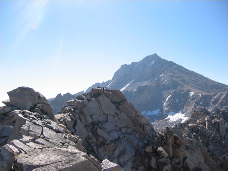 2005-08-13 Kearsarge Pinnacles (04) Near pinnacle 5, heading over to 4 University in background